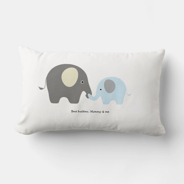 Almohada linda del muchacho del elefante (Anverso)