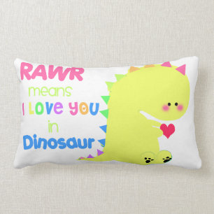 Almohada LINDA ESTUPENDA del dinosaurio
