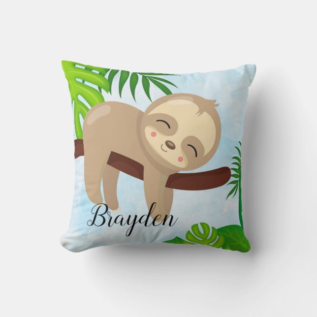 Almohada linda personalizada #3 de la pereza del (Anverso)