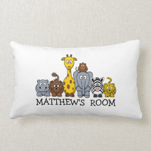 Almohada linda personalizada de los animales de la