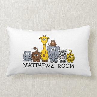 Almohada linda personalizada de los animales de la