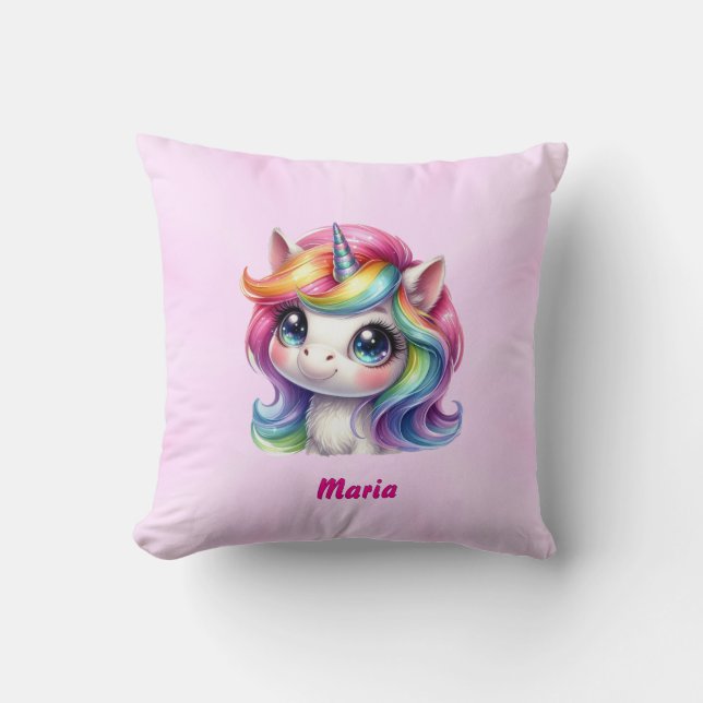 almohada lindo unicornio (Anverso)
