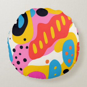 Almohada Líquida Psicodélica Retro Blob