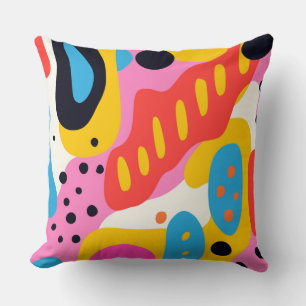 Almohada Líquida Psicodélica Retro de Burbujas