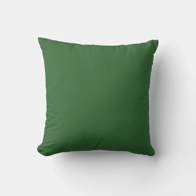 almohada lisa mediana bosque azul verde llano (Anverso)