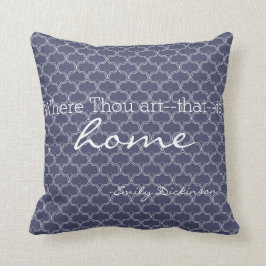 Almohada literaria casera de la cita de Emily