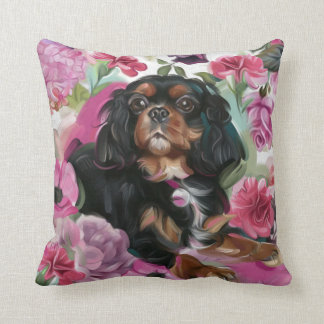 almohada "LOVE" negra y marrón de Cavalier