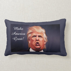 Almohada lumbar 13" del poliéster de Donald Trump