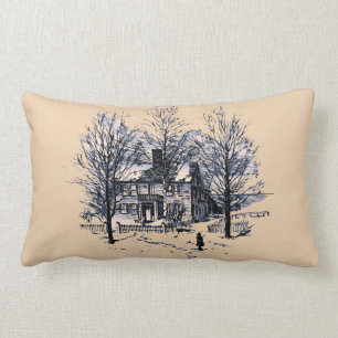 Almohada lumbar 13" del poliéster del invierno X