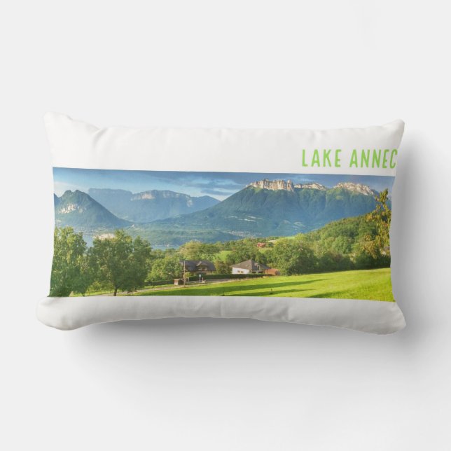 Almohada lumbar 33 cm x 53 cm de Annecy del lago (Anverso)
