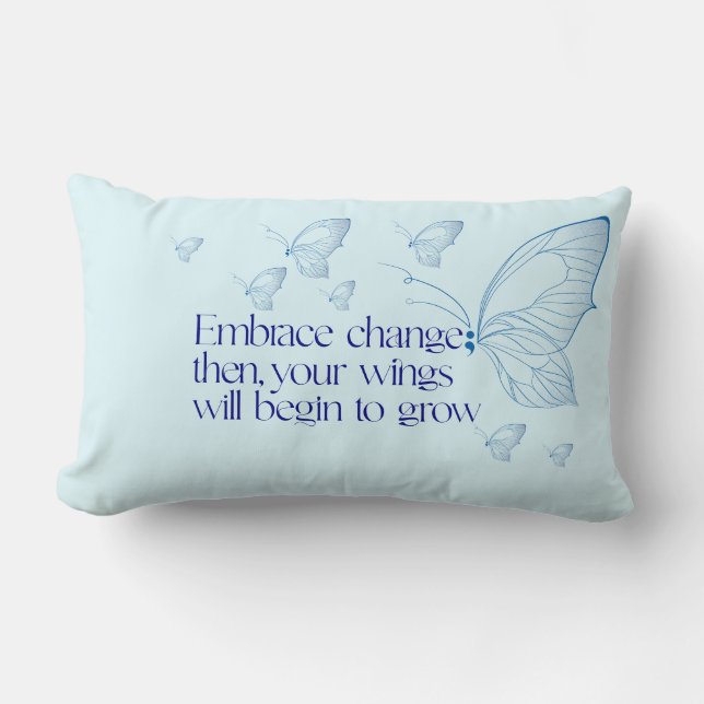 Almohada Lumbar Abraza el Cambio (Anverso)
