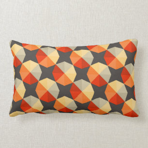 Almohada lumbar abstracta geométrica 13" X 21 "
