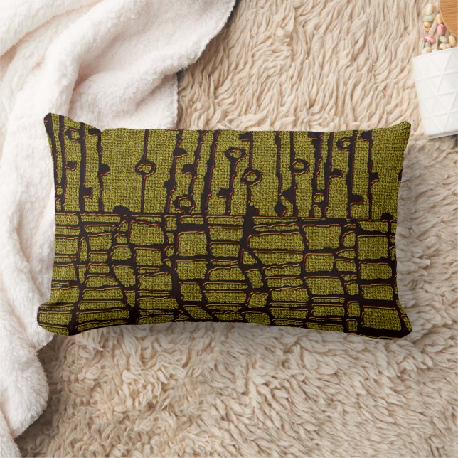 Almohada Lumbar Afrocentrica • Lienzo Cultural (Manta)