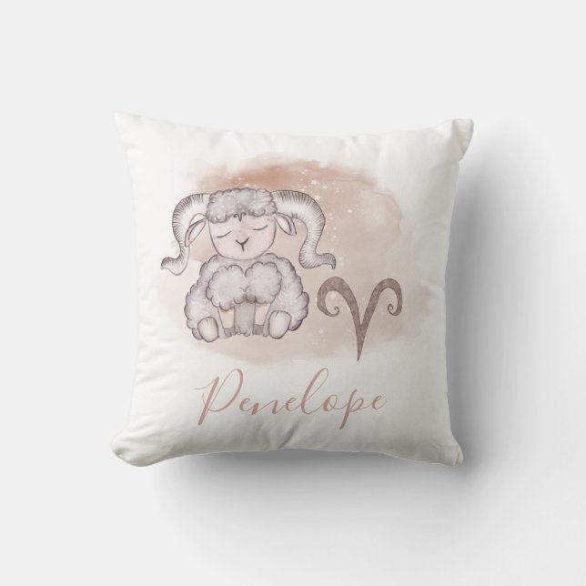 Almohada lumbar Aires Monogram (Anverso)