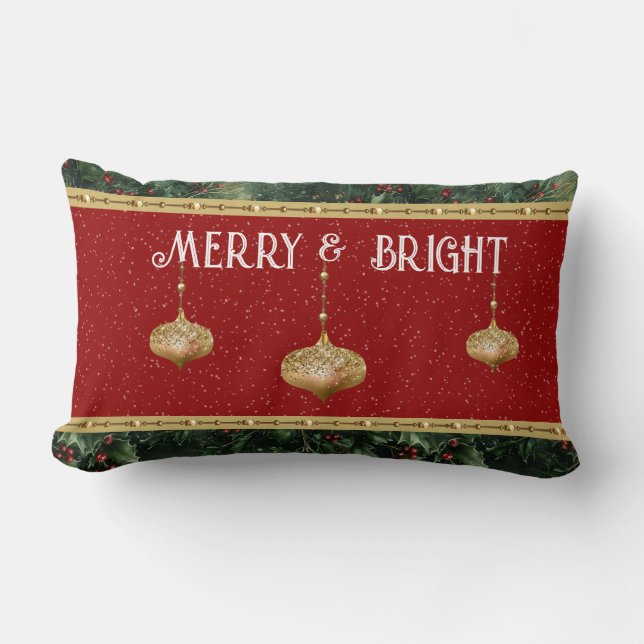 Almohada Lumbar Alegre y Brillante (Anverso)