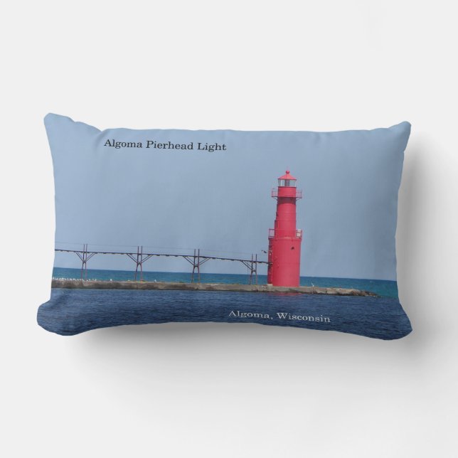 Almohada lumbar Algoma Pierhead Light (Anverso)