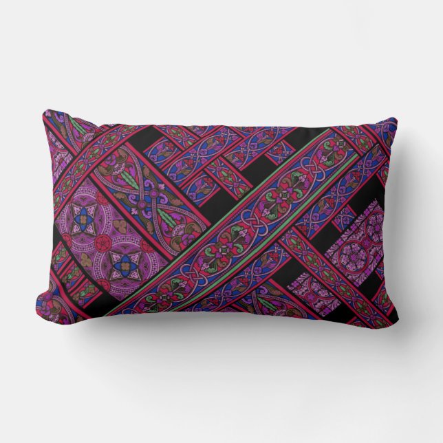 Almohada Lumbar Aurora Violeta Diagonal (Anverso)
