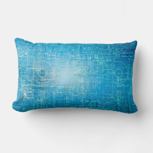 Almohada Lumbar Azul Eléctrico - Plano de Tecnolog