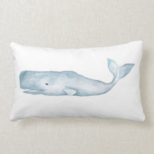 Almohada lumbar azul grande del acento