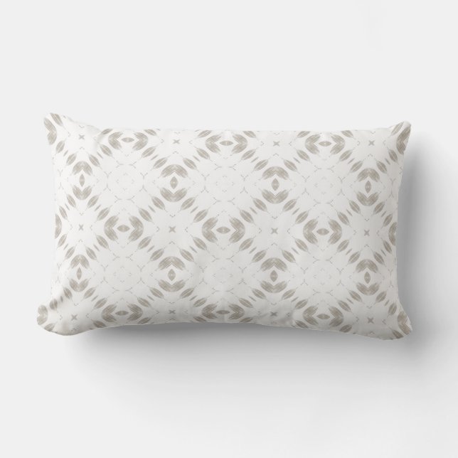Almohada lumbar blanca moderna (Anverso)