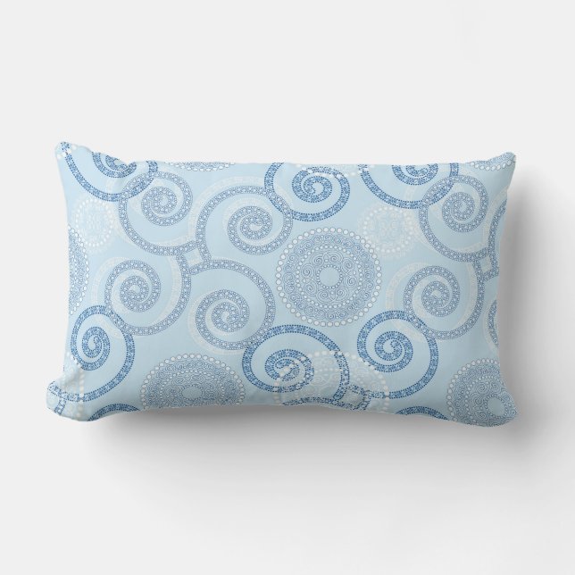 Almohada Lumbar Blue Pearl (Anverso)