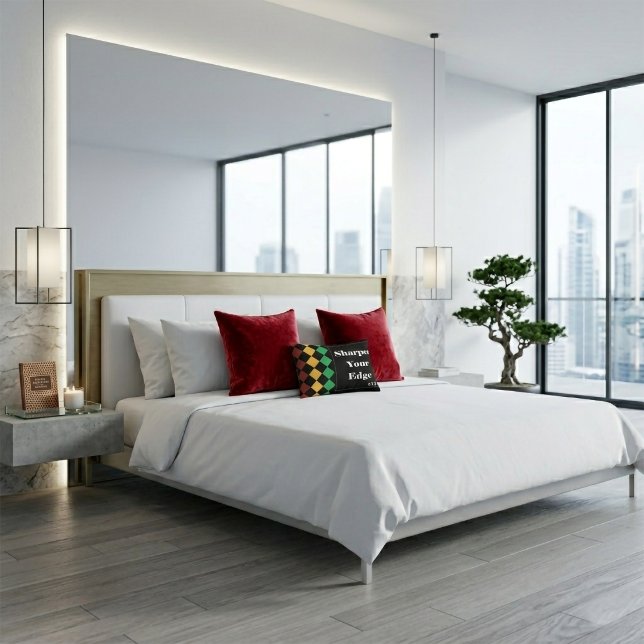 Almohada lumbar colorida de arlequín (Subido por el creador)