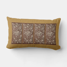 Almohada lumbar con arte inspirado en Nueva Guinea