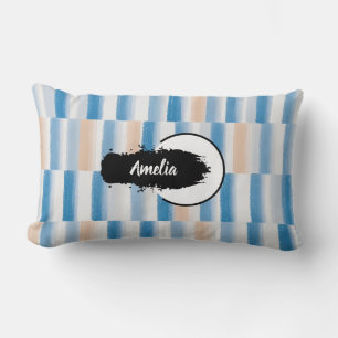 Almohada lumbar con color azul de arena azul perso