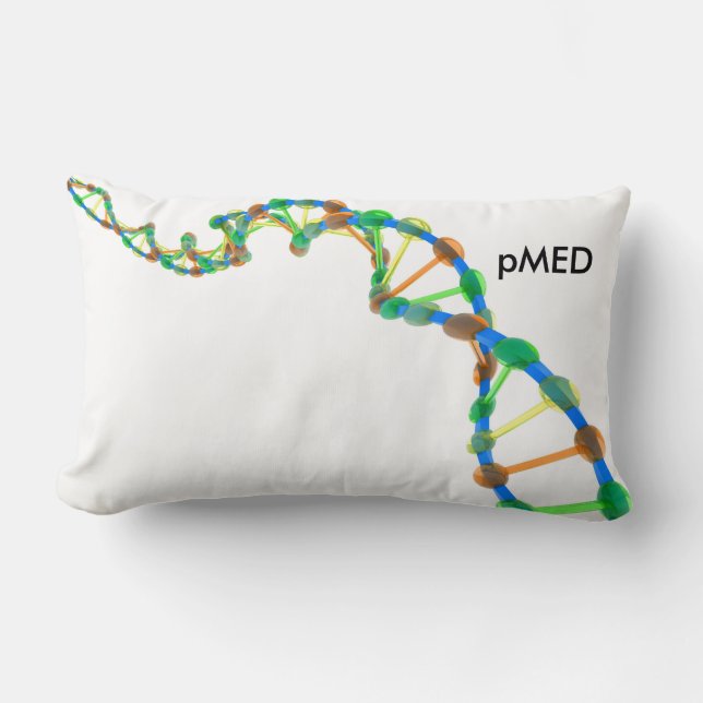 Almohada lumbar con diseño de la DNA (Anverso)
