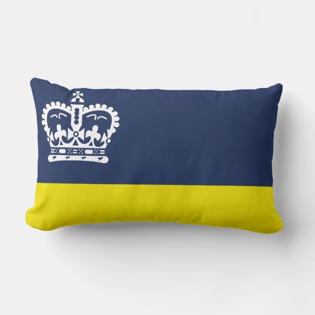 Almohada lumbar con la bandera de Regina, Saskatch (Anverso)
