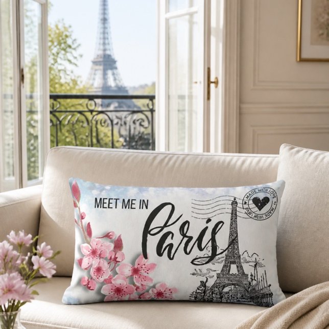 Almohada Lumbar Conoce Me en París (Subido por el creador)