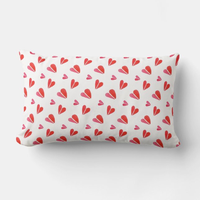 ALMOHADA LUMBAR CORAZONES MINI (Anverso)