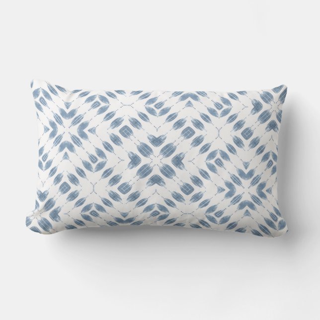 Almohada Lumbar Costera Blanca Moderna (Anverso)