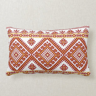 Almohada Lumbar Cruz de Ucrania Bordado en Punto C