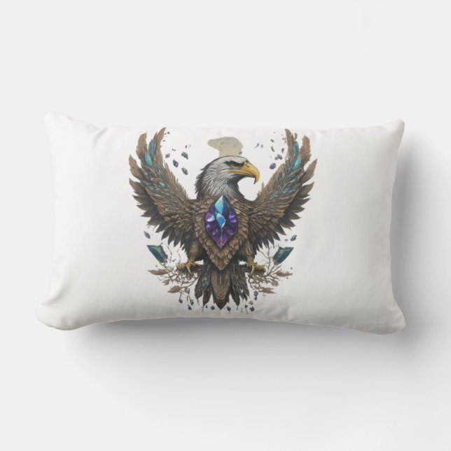 Almohada lumbar de águila cristalina (Anverso)