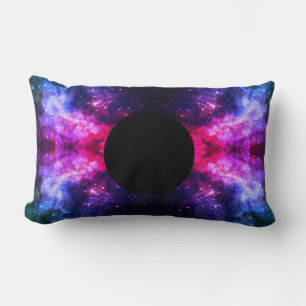 almohada lumbar de agujero negro de espacio/galaxi