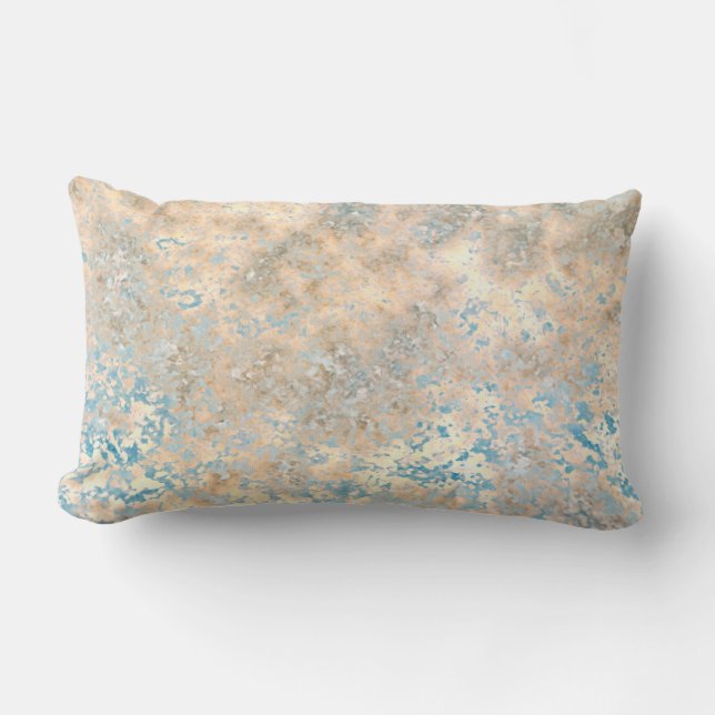 Almohada lumbar de algodón de grado A abstracto 13 (Anverso)