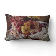 Almohada lumbar de algodón victoriana
