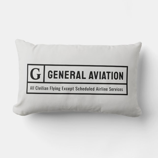 Almohada lumbar de aviación general Rated G (Anverso)