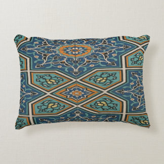 Almohada Lumbar de Baldosa Persa Turquesa – Elegan