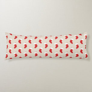 Almohada lumbar de calcetín de Navidad rojo lindo
