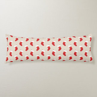 Almohada lumbar de calcetín de Navidad rojo lindo