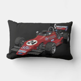 Almohada Lumbar de Coche de Carreras Vintage y Car