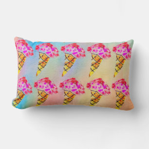 Almohada Lumbar de Cono de Helado