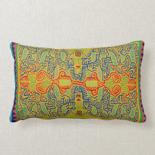 Almohada lumbar de diseño de pájaro Mola
