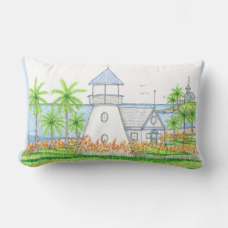 Almohada Lumbar de Faro Tropical
