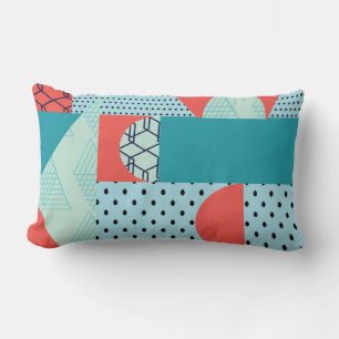 Almohada lumbar de formas geométricas collage colo
