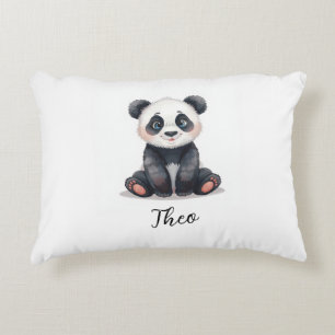 Almohada lumbar de guardería de bebé panda con nom