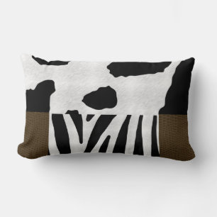 Almohada lumbar de impresión animal