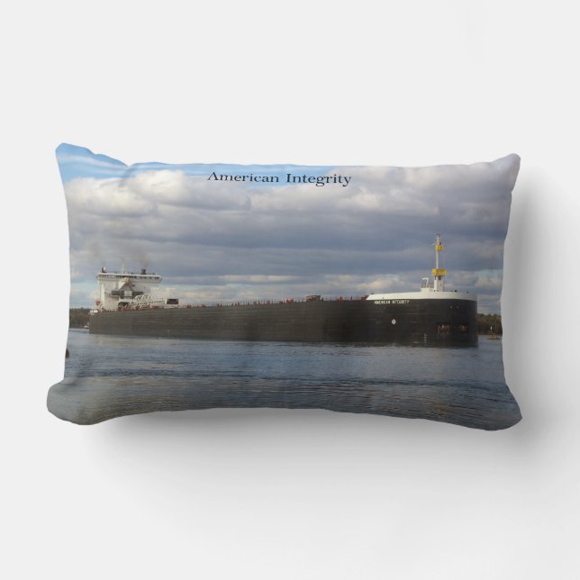 almohada lumbar de la Integridad Americana (Anverso)